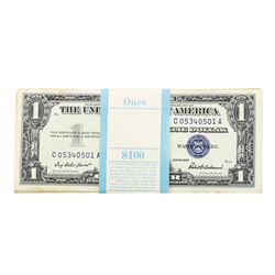 Pack of (100) Consecutive 1957 $1 Silver Certificate Notes