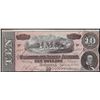 Image 1 : 1864 $10 Confederate States of America Note