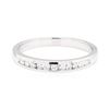 Image 2 : 14KT White Gold 0.15ctw Diamond Ring