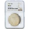 Image 1 : 1923 $1 Peace Silver Dollar Coin NGC MS64