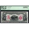 Image 1 : 1901 $10 Bison Legal Tender Note Fr.119 PCGS Very Choice New 64PPQ