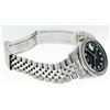 Image 7 : Rolex Mens 36mm Stainless Steel Black String Diamond Datejust Wristwatch