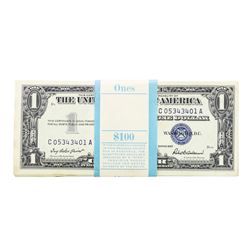 Pack of (100) Consecutive 1957 $1 Silver Certificate Notes