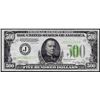 Image 1 : 1934 $500 Federal Reserve Note Kansas City Light Green Seal