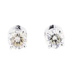 14KT White Gold 1.30ctw Diamond Stud Earrings