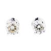 Image 1 : 14KT White Gold 1.30ctw Diamond Stud Earrings