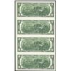 Image 4 : Uncut Sheet of (4) 1976 $2 Federal Reserve STAR Notes