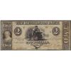 Image 1 : 1850's $2 The Mechanics Bank Obsolete Note