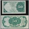 Image 2 : Set of (2) 1874 50 Cent 5th Issue Fractional Notes