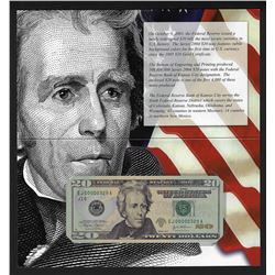 2004 $20 Federal Reserve Note Uncirculated LOW SERIAL Number