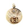 Image 1 : 14KT Yellow Gold 0.10ctw Diamond Nativity Pendant