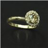 Image 3 : 14KT Yellow Gold 0.90ctw Natural Brilliant Round Cut Diamond Solitaire Engagemen