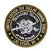 Image 2 : .999 Silver Treasure Island Las Vegas $10 Casino Gaming Token Limited Edition
