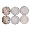 Image 1 : Lot of (6) 1921 $1 Morgan Silver Dollar Coins