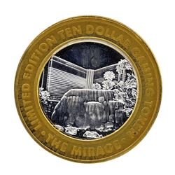 .999 Silver The Mirage Las Vegas, Nevada $10 Casino Gaming Token Limited Edition