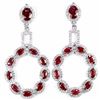 Image 1 : GENUINE AAA BLOOD RED RUBY Earrings