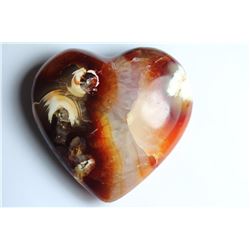 Natural Colorful Carnelian Heart 225 Carats