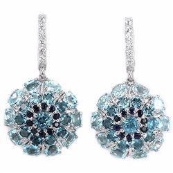 Natural LONDON, SKY BLUE TOPAZ SAPPHIRE Earrings