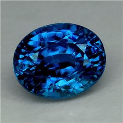 Natural Combodian  Blue Zircon 6.63 Carats - VVS