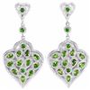 Image 1 : NATURAL AAA GREEN CHROME DIOPSIDE Earrings