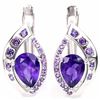 Image 1 : NATURAL AAA PURPLE AMETHYST Earrings