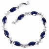 Image 1 : Natural Marquise Blue Sapphire Bracelet