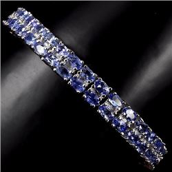 Natural Tanzanite 7 Inch Bracelet