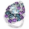 Image 1 : Natural Multi Gemstone Ring