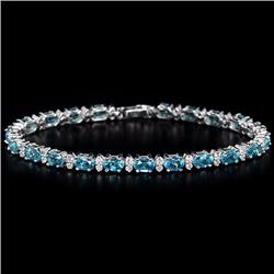 Natural Swiss Topaz 68 Carats Bracelet