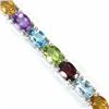 Image 2 : Natural Multi Gemstones 82 Carats Bracelet