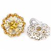 Image 3 : NATURAL ORANGISH YELLOW CITRINE Earrings