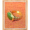 Image 1 : Antique Natural Jade & Solid Gold (Heavy) Ring