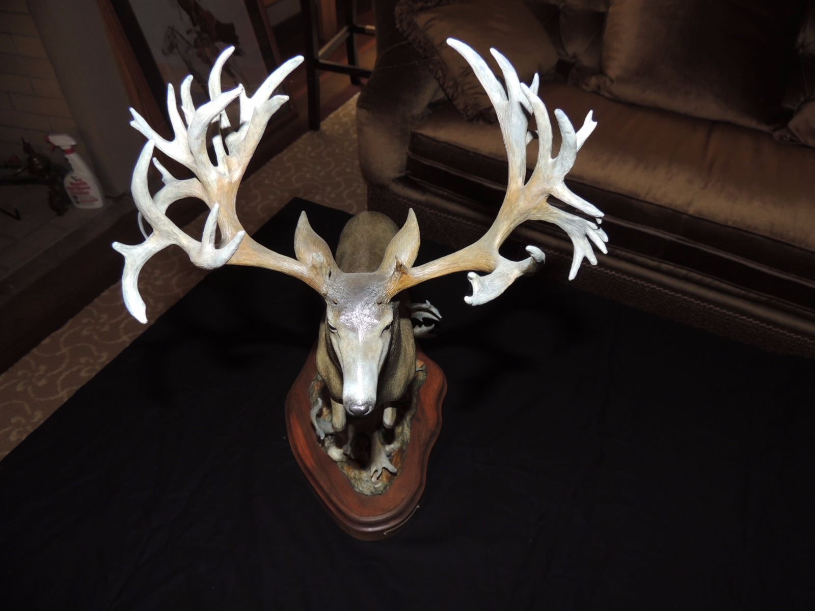 Bronze Mule Deer Sculpture by Larry Gay 24"high by 18" wide by 9" long