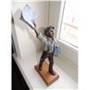 Image 2 : Bronze Paper Boy Statue, "Extra! Extra!" by Becky Eiker 11"H x 6"W x 4"L - with plaque signature $45