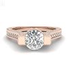 Image 2 : 2 CTW VS/SI Diamond Micro Pave Ring 18K Rose Gold - REF-290M9F - 36948
