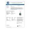 Image 3 : 4.60 CTW Emerald & Diamond Pendant 18K White Gold - REF-200M2F - 14245