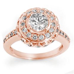 2.04 CTW Certified VS/SI Diamond Ring 14K Rose Gold - REF-285Y5X - 11396