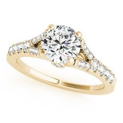 0.75 CTW Certified VS/SI Diamond Solitaire Ring 18K Yellow Gold - REF-85X3R - 27632