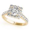 2.5 CTW Certified VS/SI Diamond Solitaire Halo Ring 18K Yellow Gold - REF-635X3R - 26837