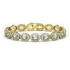 24.32 CTW Sky Topaz & Diamond Bracelet Yellow Gold 10K Yellow Gold - REF-248M9F - 40633