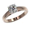 Image 2 : 1.27 CTW Certified H-SI/I Quality Diamond Solitaire Engagement Ring 10K Rose Gold - REF-191M3F - 365