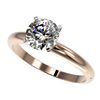 1.57 CTW Certified H-SI/I Quality Diamond Solitaire Engagement Ring 10K Rose Gold - REF-400F2N - 364