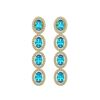 6.28 CTW Swiss Topaz & Diamond Earrings Yellow Gold 10K Yellow Gold - REF-103R6K - 40537