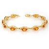 Image 1 : 8.0 CTW Yellow Sapphire Bracelet 10K Yellow Gold - REF-81W8H - 11215