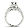 Image 4 : 1 CTW Certified VS/SI Diamond Solitaire 2Pc Wedding Set 14K White Gold - REF-396N4A - 31859