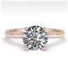 Image 1 : 1.54 CTW VS/SI Diamond Engagement Designer Ring 14K Rose Gold - REF-528Y2X - 30606