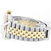 Image 4 : Rolex Men's Two Tone 14K Gold/SS, QuickSet, Diam Dial & Diam/Sapphire Bezel - REF-557M2F