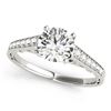 Image 2 : 0.85 CTW Certified VS/SI Diamond Solitaire Ring 18K White Gold - REF-110M7F - 27510