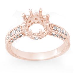 0.50 CTW Certified VS/SI Diamond Ring 14K Rose Gold - REF-52W7H - 11020