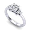 Image 1 : 1 CTW VS/SI Diamond Solitaire Ring 18K White Gold - REF-227M3F - 36935